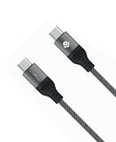 Fast Charging 60W WYEFLOW Aluminum Alloy Braided USB-C to USB-C Charging and Syncing Cable 1m