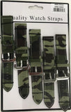 4006 22MM CAMO GREEN WATCH STRAPS PK5