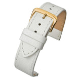 White Buffalo Grain Leather Watch   Strap 8mm