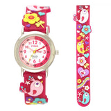 Ravel Children Girls 3D Cartoon Time Teacher Watch Summer Tweets R1513.92