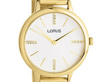 Lorus Women's Fashion Designer Analogue Gold Bracelet Watch RG214QX5