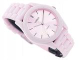 Lorus Ladies Analogue Quartz Pink Dial with Rubber Silicone Strap Watch -  RG257RX9