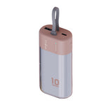 WYEFLUX 10000 mAh Mini Portable Power Bank - Rose Gold