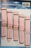 Leather Pink Watch Straps Pk5 size 24mm 1005.03