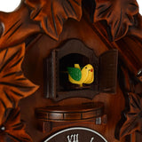 William Widdop Qtz Cuckoo Clock Bird on Top Wooden Case - Large