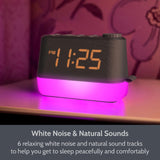 MiniGlow i-box Bedside Alarm Clock with Nightlight