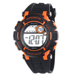 Ravel Mens 3ATM Digital Sports Black/Orange2 Watch RDG.14.19