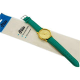 Relda Women Analogue Jumbo Gold tone Dial & PU Green Strap With Buckle REL60