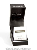 Sekonda Mens Basic White Dial Black Leather strap Watch 1342