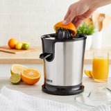 Tower Citrus Juicer 100W – Stainless Steel Electric Citrus Press for Oranges & Lemons