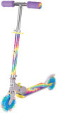 Ozbozz TIE DYE Push Scooter with Flashing Wheels, Rainbow  SV20890