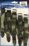 Leather Camo Green Military Watch Straps Pk5 18mm 1007GRN