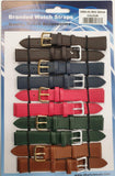 Leather Coloured Watch Straps Pk10 size 6 1005.01