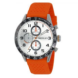 Henley Mens Large Polished Sports Silicone Watch Orange H02225.8