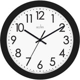 Acctim Abingdon Wall Clock 25.5cm - Black 22503