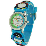 Ravel Childrens  3D Penguin Timeteacher Children Boy Girl Analogue Multicolour Strap Watch  R1513.72