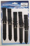 Black Leather Watch Straps Pk5 size 20mm 1015BK