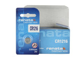 RENATA CR1216 LITHIUM BATTERIES  (1pc only)