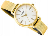 Lorus Women's Fashion Designer Analogue Gold Bracelet Watch RG214QX5