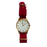 Tom Carter Red 45mm Nylon Strap Watch