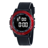 Ravel Mens 3ATM Digital Sports Black/Red Watch RDG.14.24