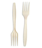 Strong Plant Starch Disposable Fork 18cm/7