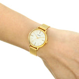 Lorus Women's Fashion Designer Analogue Gold Bracelet Watch RG214QX5