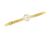 Lorus Women's Fashion Designer Analogue Gold Bracelet Watch RG214QX5