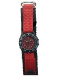 Imperial Kid's Girls & Boys Red Mini Dial with Velcro Strap Easy Fasten Watch IMP428R