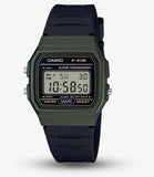 Casio Mens Classic Sports Digital Green Watch F-91WM-3ADF