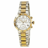 BULOVA 98W210 LADIES TWO TONE DIAMOND SET CHRONOGRAPH WATCH