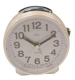 Acctim Eden Non Ticking Sweep Crescendo Alarm Clock in White - 16522