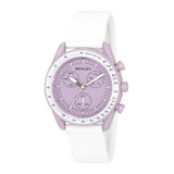 Henley Ladies Pastel Coloured Silicone Sports Watch White/Lilac H06179.7