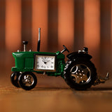 Wm Widdop Miniature Clock Tractor Green & Black Roman Dial