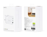 WYEFLUX 67W Dual USB Type C & USB-A Power Adapter (GaN III)