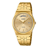 Casio Mens Day Date Gold Dial Gold Bracelet Watch