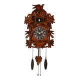 William Widdop Qtz Cuckoo Clock Bird on Top Wooden Case - Large