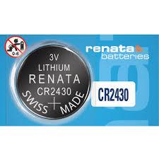 RENATA CR2430 LITHIUM BATTERIES  (1pc only)