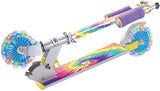 Ozbozz TIE DYE Push Scooter with Flashing Wheels, Rainbow  SV20890