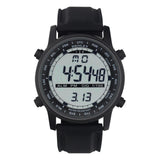 Henley Mens Digital Black Dial Rubber Strap Watch Black HDG038.3