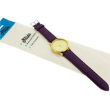 Relda Women Analogue Jumbo Gold tone Dial & PU Purple Strap With Buckle REL62