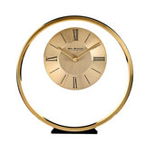 WIDDOPWIDDOP ROUND GOLD MANTEL CLOCK W2937G