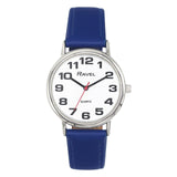 Ravel Ladies Classic White Dial Blue Leather Strap Watch R0105.50.2