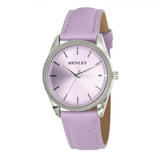 Henley Ladies Colourful Round Shape Pink Soft Faux Leather Strap Watch Lilal H06186.7