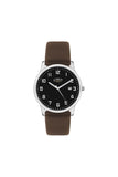 Limit Men's Black Dial Brown Strap Watch 5744