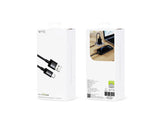 WYE 60W Braided Fast Charge/Sync A-C Cable 3m Black