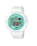 Casio Ladies Digital Green Dial with White Resin Band Watch LWS-1200H-7A3DF