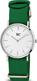 Tom Carter Green Nylon Strap Watch