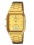 Casio Mens Womens Classic Analogue & Digital Dial Gold Bracelet Watch AQ-230GA Available Multiple Clour