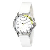 Henley Ladies Aluminium Top Ring Silicone Sports Watch White H06188.4